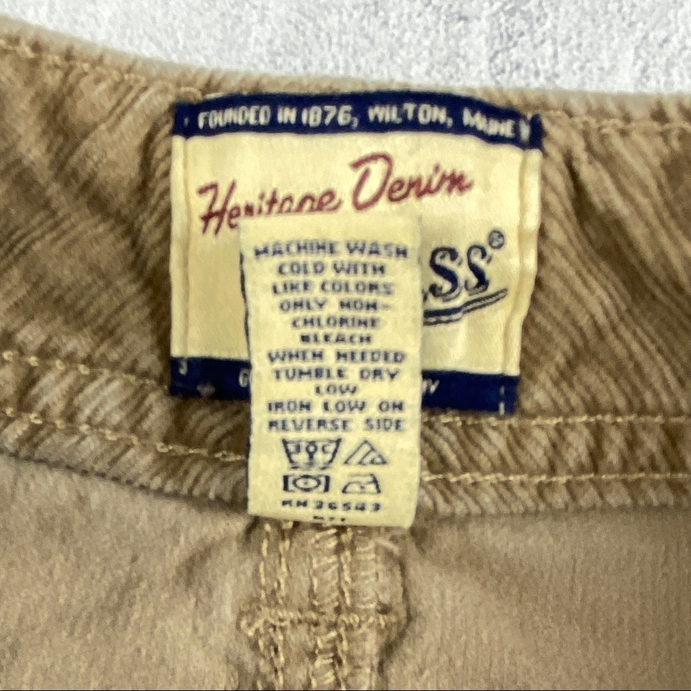 Heritage Denim by Bass Skirt Size 10 Brown Corduroy A-line Above the Knee Length - Picture 8 of 8